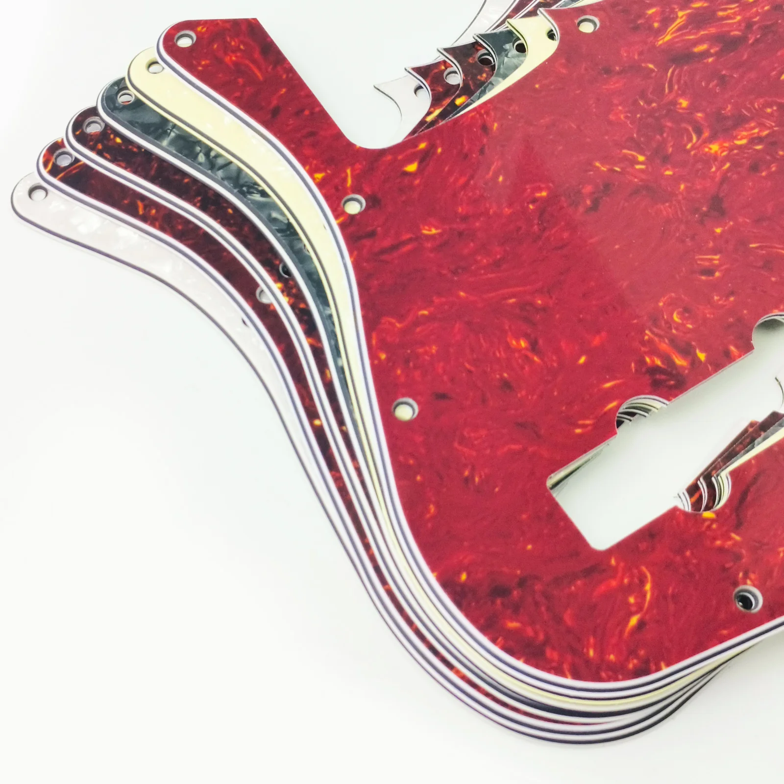 PHRILM10-Loch-Viersaiter-JB-Bass-Schutzplatte, geeignet für FD American Standard Jazz Bass, Bass-Anti-Kratz-Schutz, verschiedene Farben – Detail 1