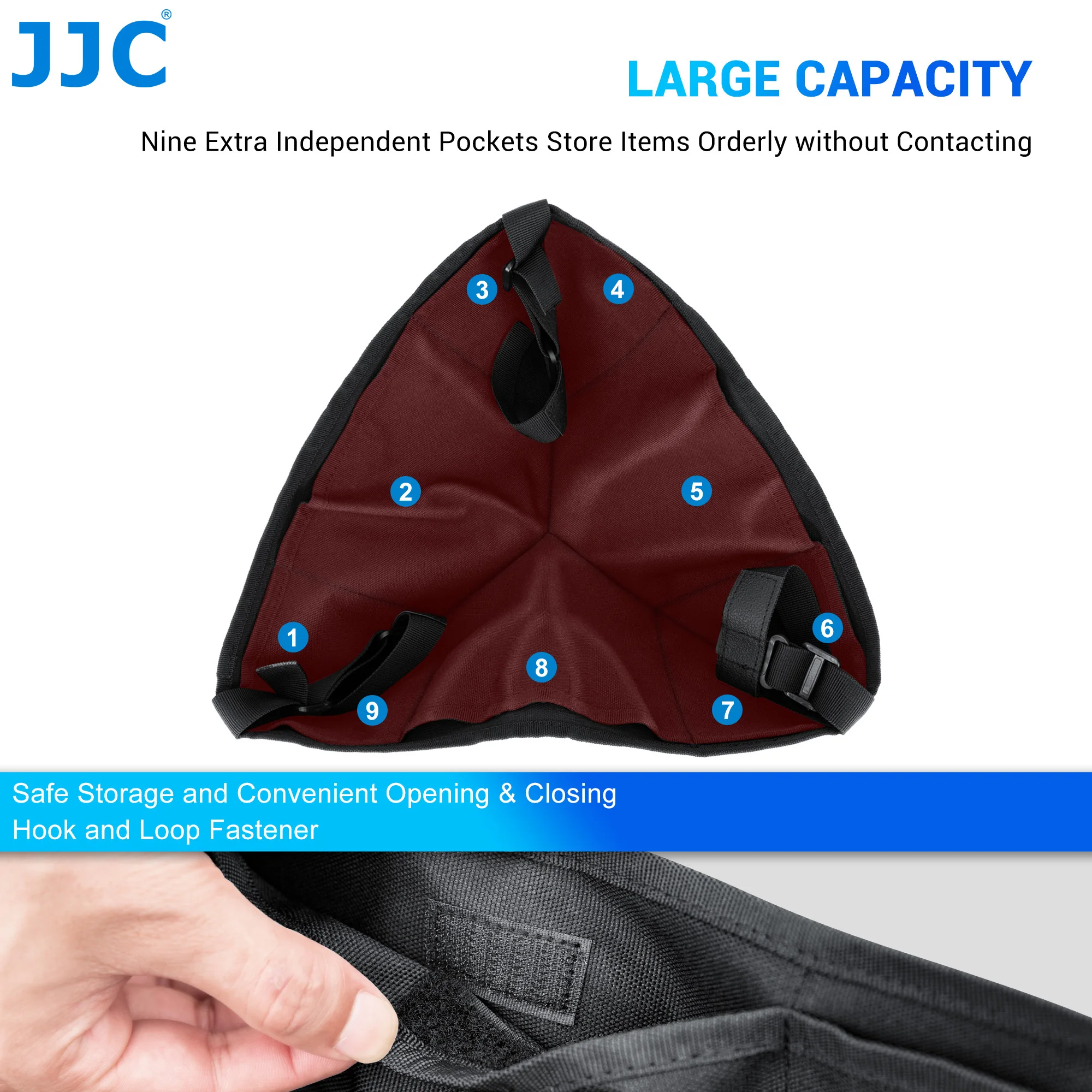 Jjc-bolsa Durável de Pedra de Tripé Bolsa de Peso de Areia Pesado Bolsa de Contrapeso para Vídeo Vlog Filme Fotografia 44lbs 20kg - Image 2