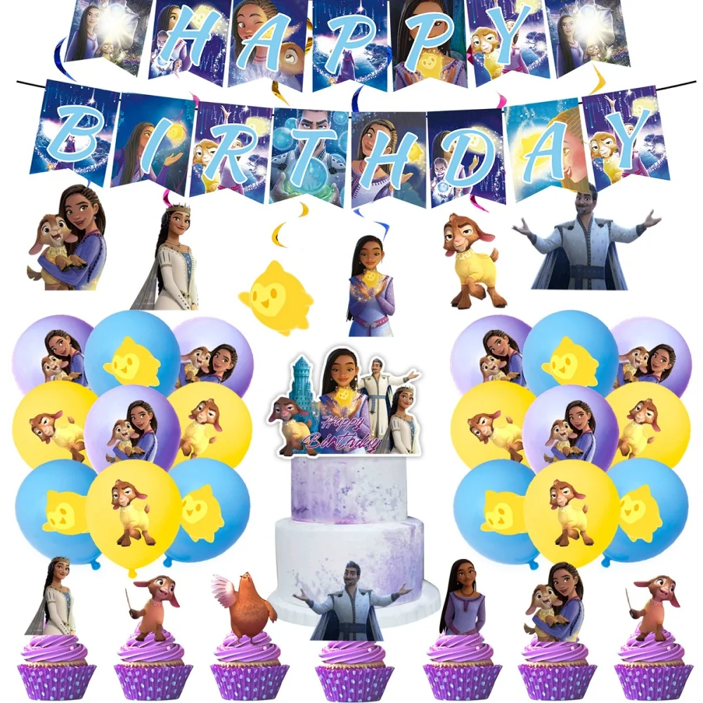 80 Decorazioni per Principessa Aurora Compleanno Palloncini, Set di Stoviglie, Tovaglie, Feste