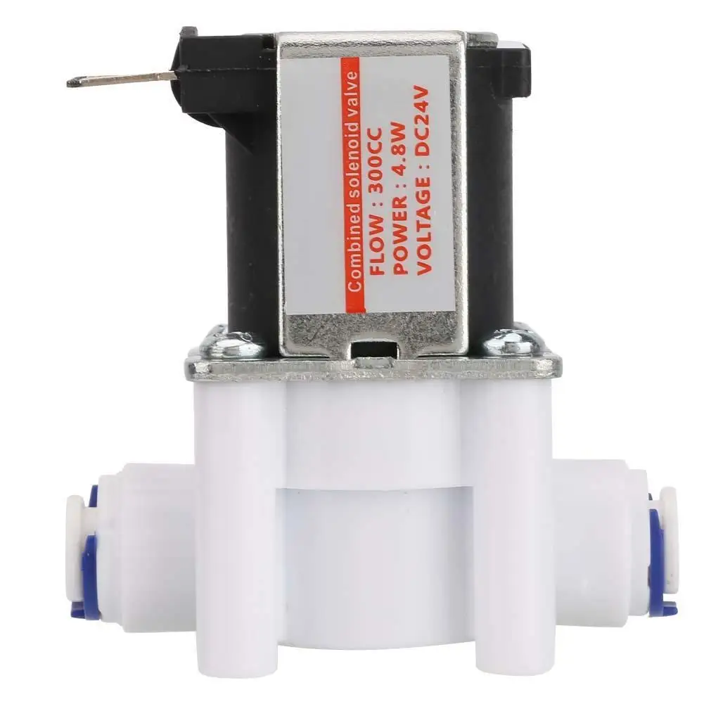 Waterproof Solenoid Valve 1/4 24V Normally Closed Type 300cc Waste for water Solenoid Valve for water Purifier