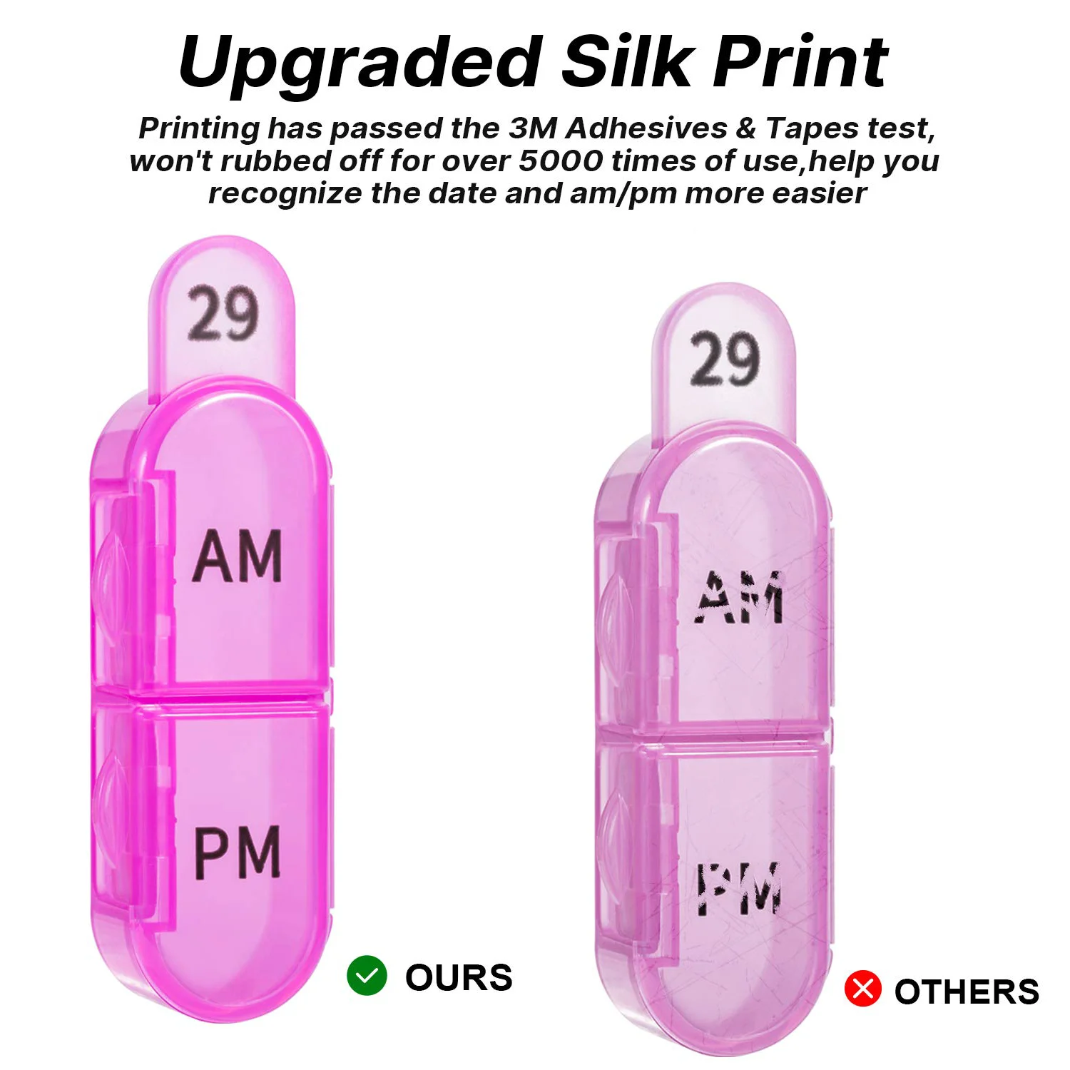 Deluxe Monthly Pill Organizer with Detachable Daily Compartments and Large Capacity