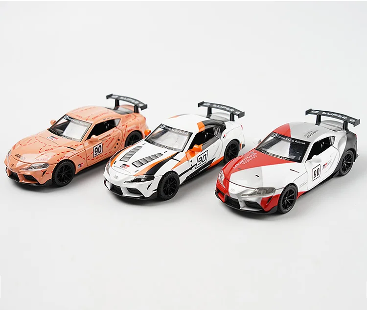 maisto diecast 1/32 Toyota Supra GT4 Racing Car Model Alloy Metal Kids Birthday Gifts Le Mans Diecast Children's Toy Car Decoration Collection maisto diecast