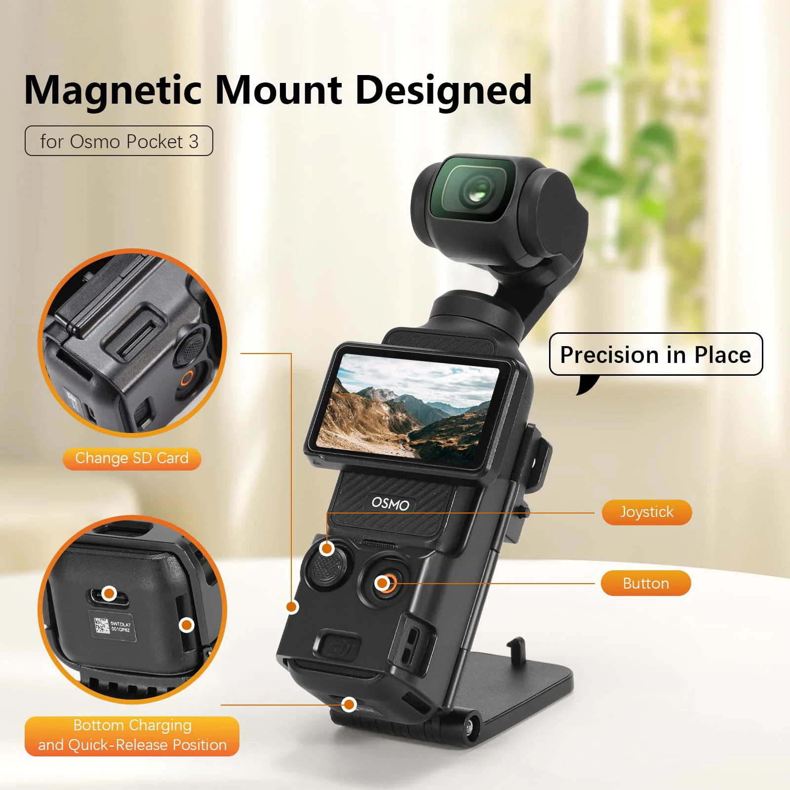 Dji Magnetic Mount Magnetic Mount Stand Compatible With DJI Osmo
