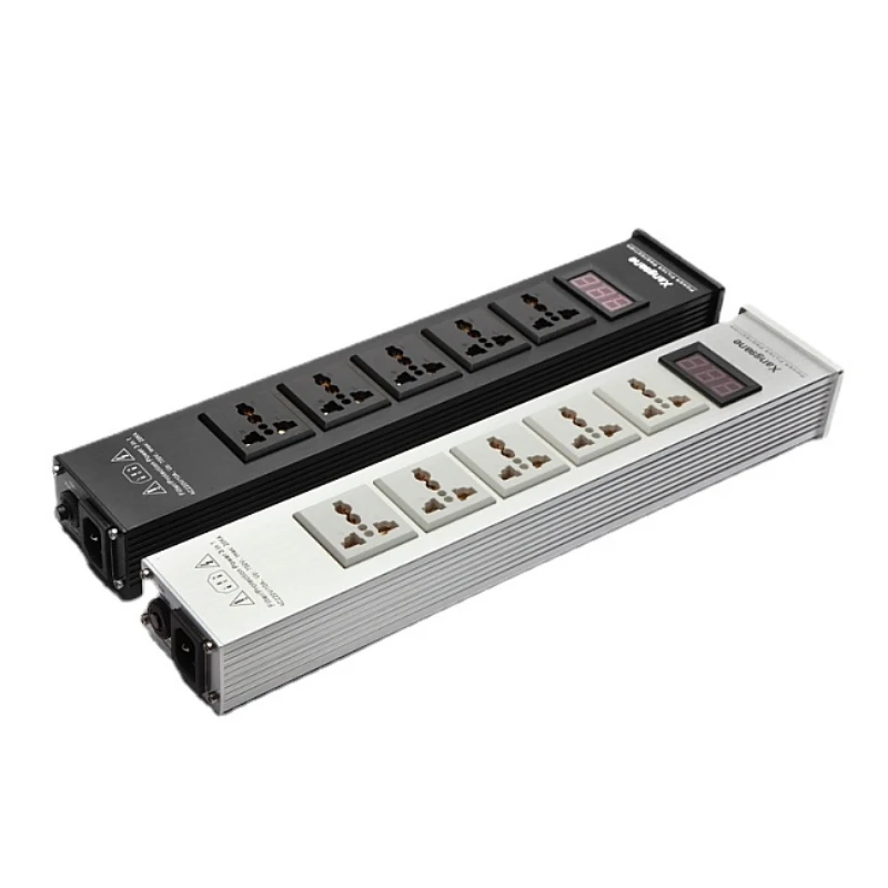 AluminumalloyLEDAudioPowerPurifierFilterACPowerSocket