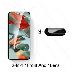 8-in-1 High-Protection Case with Tempered Glass Screen Protector and Camera Guard for Google Pixel 9 Pro XL 5G (2In1 1Front 1Lens)