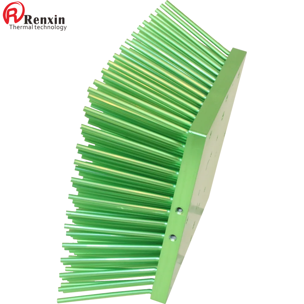 

aluminum custom pre-drilled led cob clu048 pin fin 100 watt heat sink