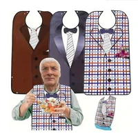 Adult Waterproof Adult Mealtime Bib Cloth Protector Clothes Bib Cook Protector Tool Aid Cook Dining Clothes Disability Aid Apron 1