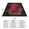 Hazbin Hotels Alastor Knitted Blanket Flannel Super Warm Throw Blankets for Outdoor Travel Bed Rug 6