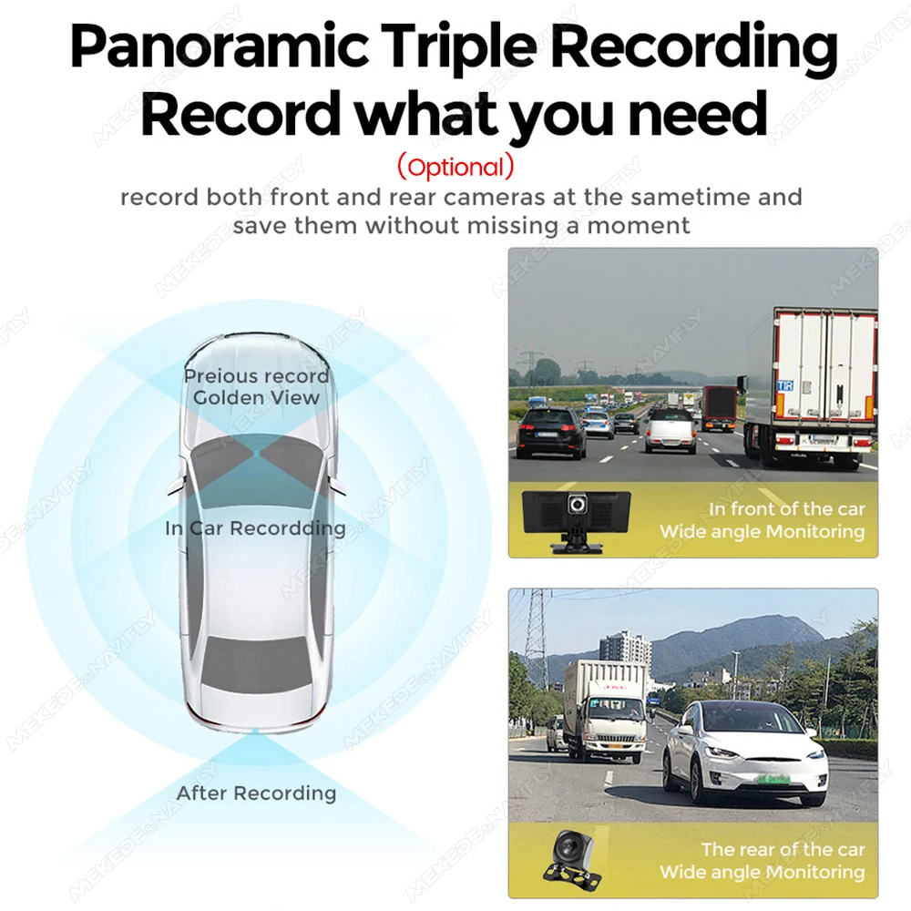 10.26" car intelligent systems Smart screen Car Monitor Wireless CarPlay Android Auto GPS Navigation Multimedia Player Dashboard