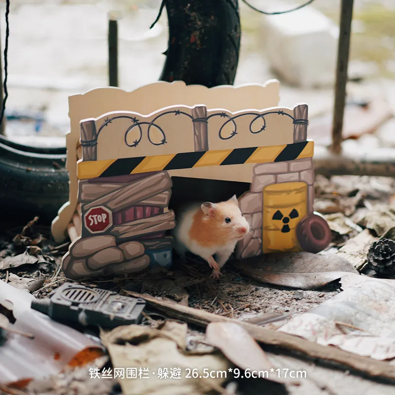 Hamster Mega Fort Castle Wooden House Shelter Hideout Hideaway -  Israel