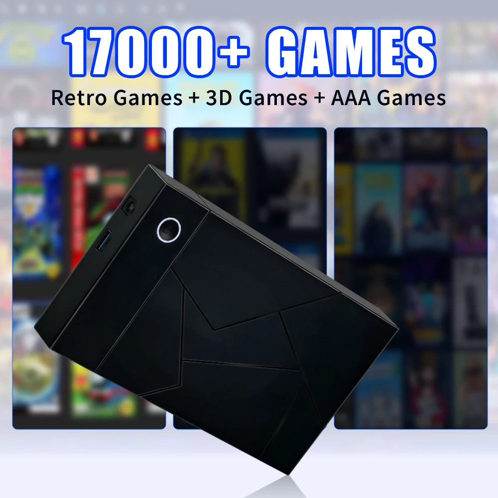 3TB Retro dysk twardy do gier z launchbox + Retrobat + Playnite Gaming HDD dla PS4/PS3/PS1/Switch/WIIU/N64 konsola do gier PC