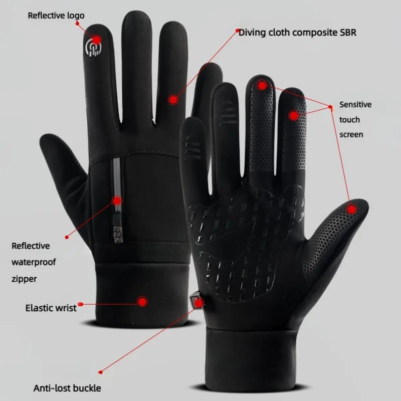 Winter Gloves Waterproof Thermal Sport Glove for Men Women for Running Cycling Driving Ski Hiking Warm Glove for Work 2