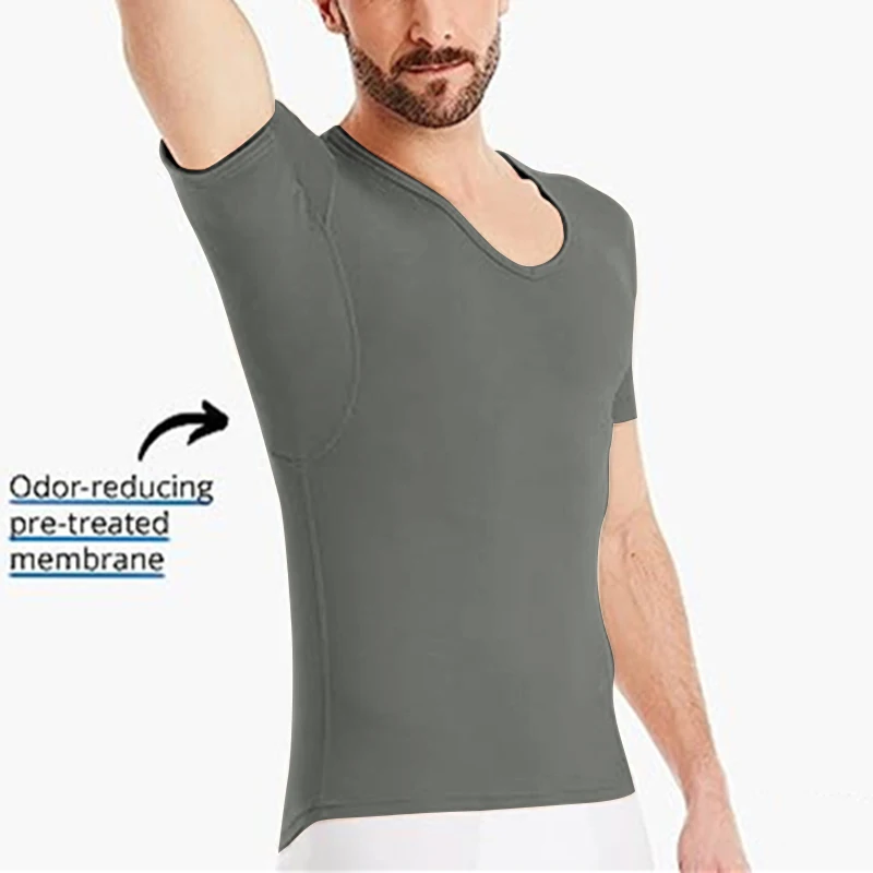 Breathable Undershirt 95% Modal 5% Spandex Short Sleeve Slim