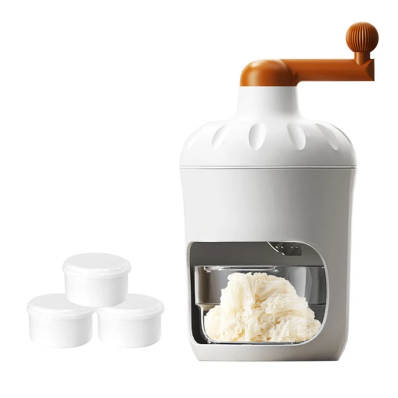 

BMBY-ручная машина для производства конусов снега, дробилка льда для конусов снега, машина для бритья льда для дома, с 3 коробками, для приготовления смузи