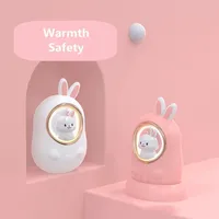 Cute Cartoon Hand Warmer Rechargeable Usb Quick Heating Electric Hands Heater Winter Outdoor Traveling Kid Gift Night Light 3
