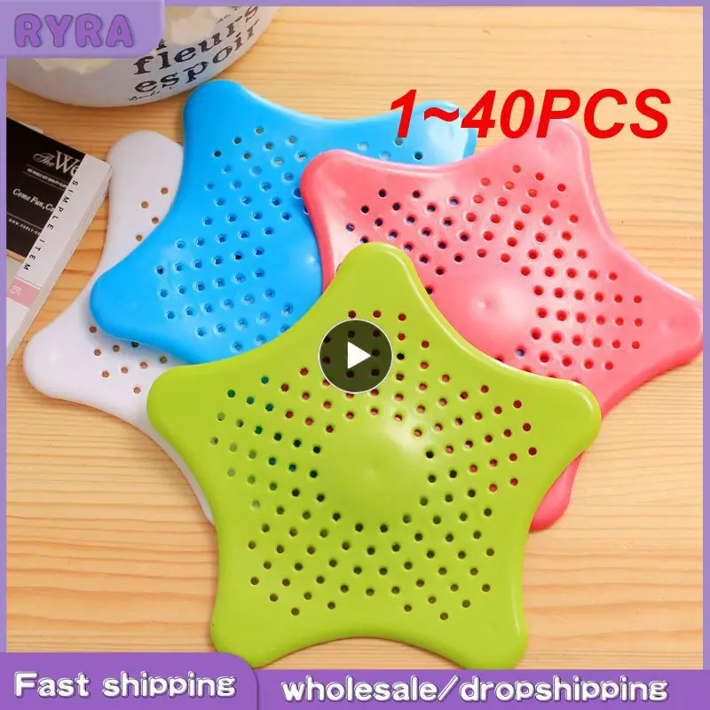 

Цветной пятиконечный фильтр для раковины из ПВХ, 1 ~ 40 шт.