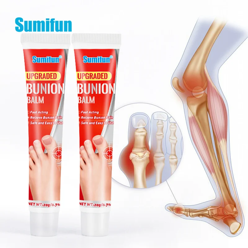 

Sumifun 20g Bunion Gout Pain Relief Ointment Toe Joint Valgus Corrector Cream Hallux Knee Lumbar Arthritis Treatment Plaster