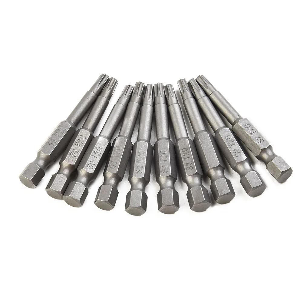 

Essential Kit for Home Projects, 10Pcs 50mm Torx Screwdriver Bits, Meets Higher Standards of Accuracy and Durability