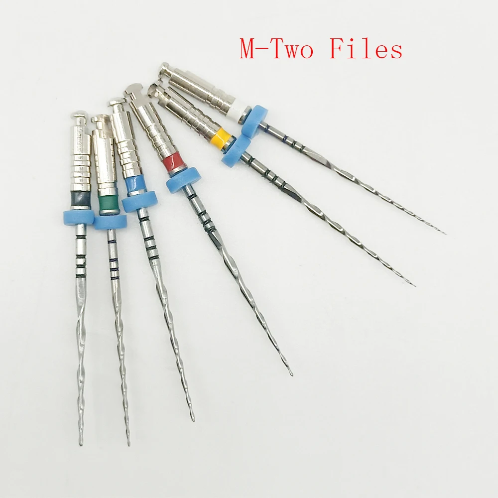 6pics Teeth Dental Niti MTwo MT Files Dental Rotary Endodontic Use For
