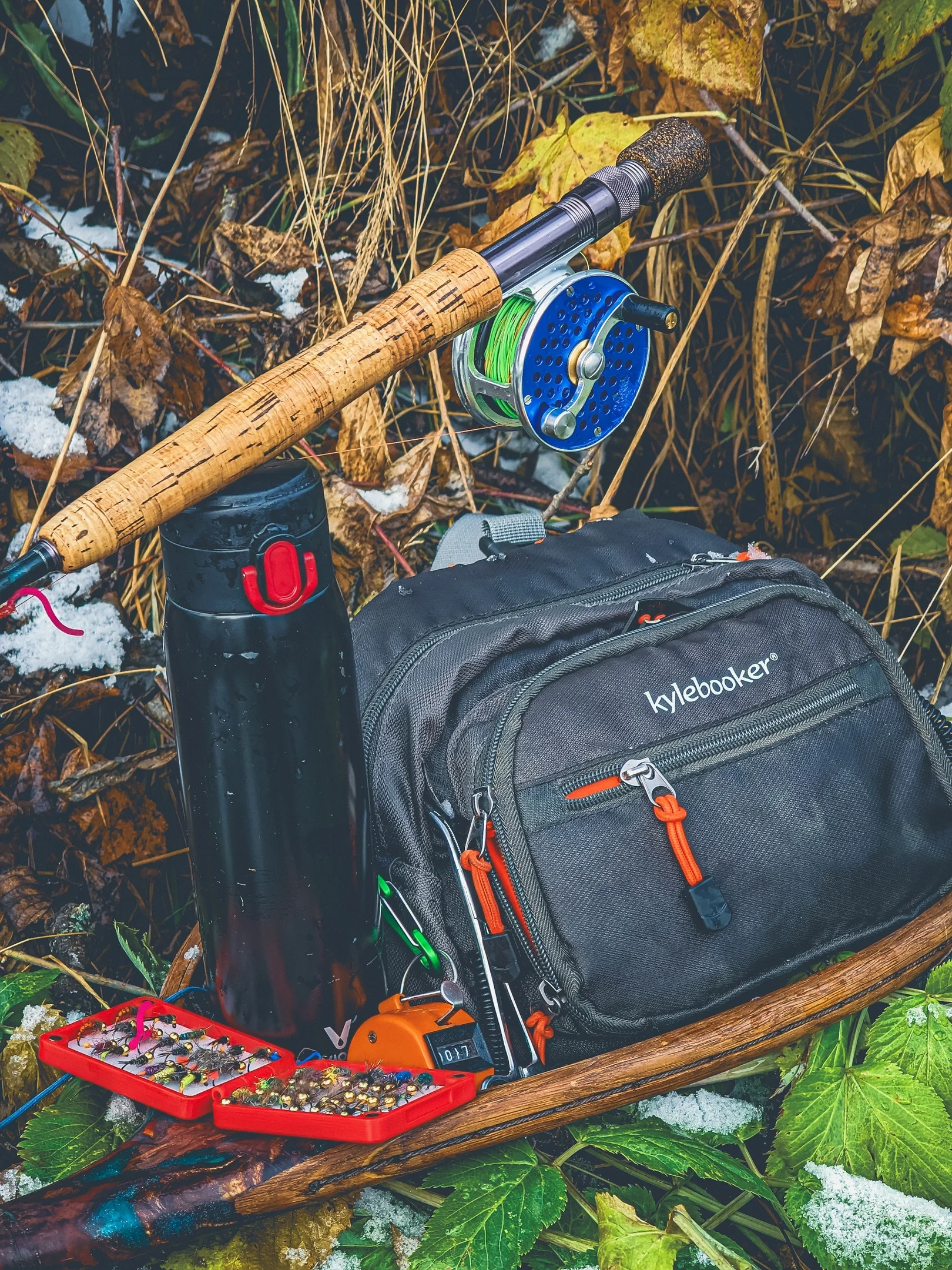 Kylebooker Fliegenfischen Brusttasche Tackle Aufbewahrung Hüfttasche Flussfischen Hüfttasche – Detail 12