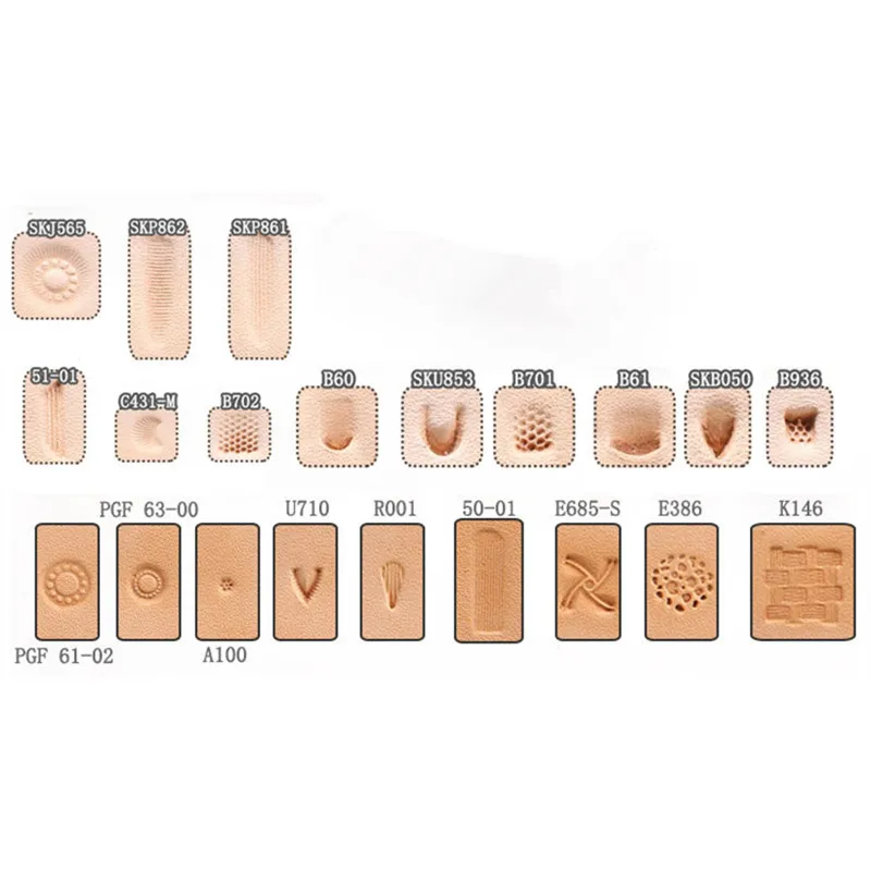 DIY Leather Printing Tool, Alloy Metal Carving, Handmade Leathercraft Tools, Stamping Leather Working Saddle Making Tools, 1Pc