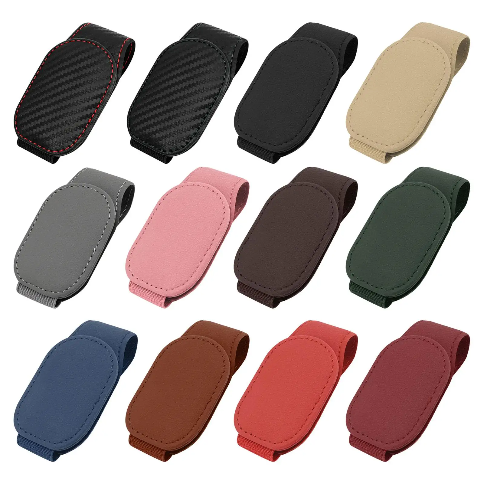 Car Sun Visor Glasses Holder Auto Sun Visor Organizer for Receipts