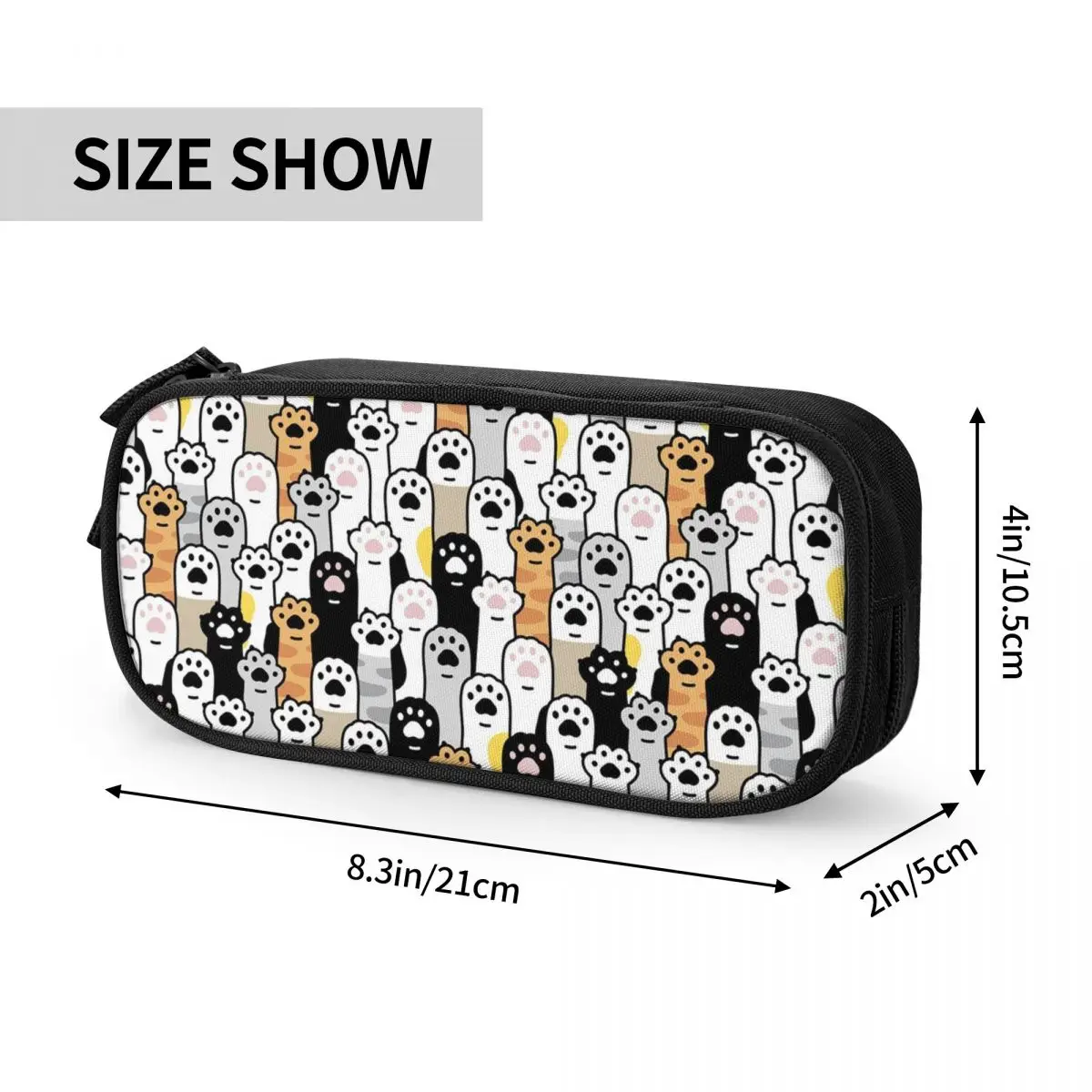 Cute Creative Cat Kawaii Pencil Case Girl Boy Large Capacity Pencil Pouch Students Stationery
