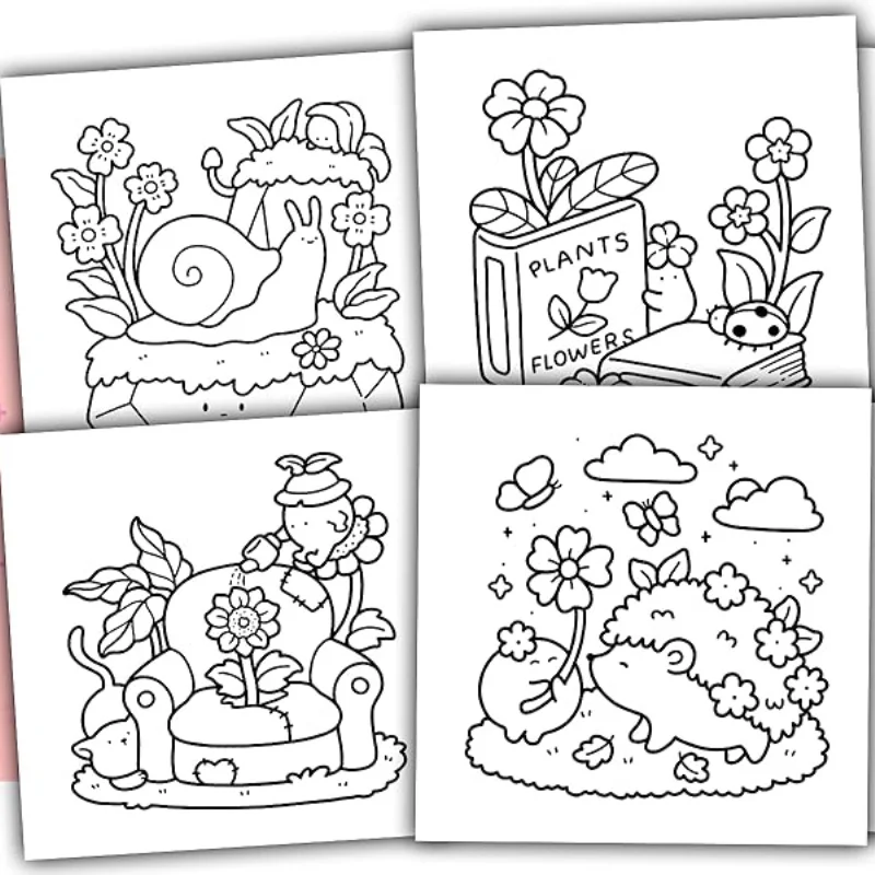 Super Cute & Fun Adult Coloring Book – Adorable Animals 5