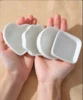 4 pcs Soy Sauce Dishes White Heart-shaped Ceramic Side Dipping Bowl Multipurpose Serving Bowls for Side Dishes for Kitchen Home 6