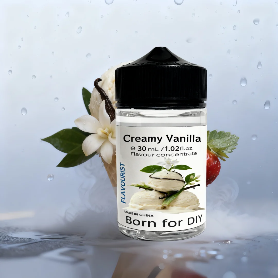 Flavourist Creamy Vanilla Aroma Flavoring Water Solubility E Flavors Concentrate For Wape Diy