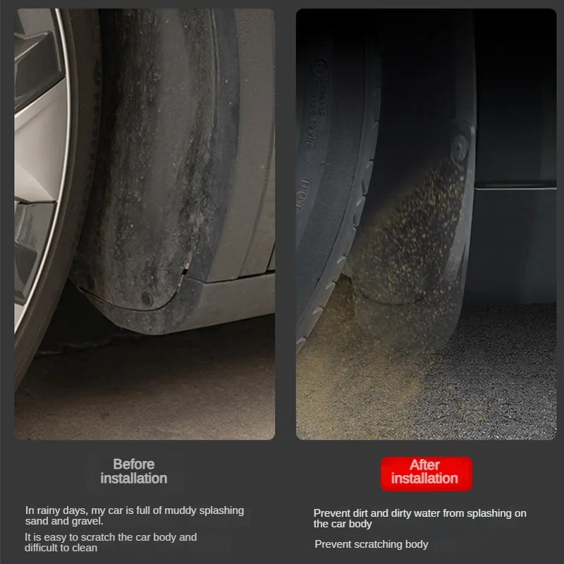 Car mud flaps Mud Flaps for Tesla Model 3 Highland Mudguard Official Original Front Rear Wheel Fenders Splash Guards Model3 Accessories