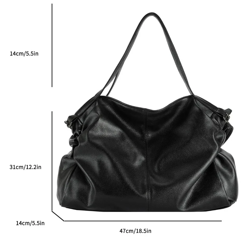 Big Tote Bags for Women Large Hobo Shopper Bag Roomy Handbag Quality Soft Leather Crossbody Bag Ladies Travel Shoulder Bag Sac 4