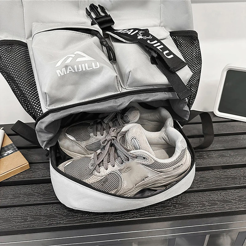 Fitness Gym Sports Backpack Shoes Compartment Leisure