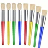 Paint Brushes for Kids, 8 Pcs Big Washable Chubby Toddler Paint Brushes, Easy to Clean & Grip Round and Flat Preschool Paint Bru 1