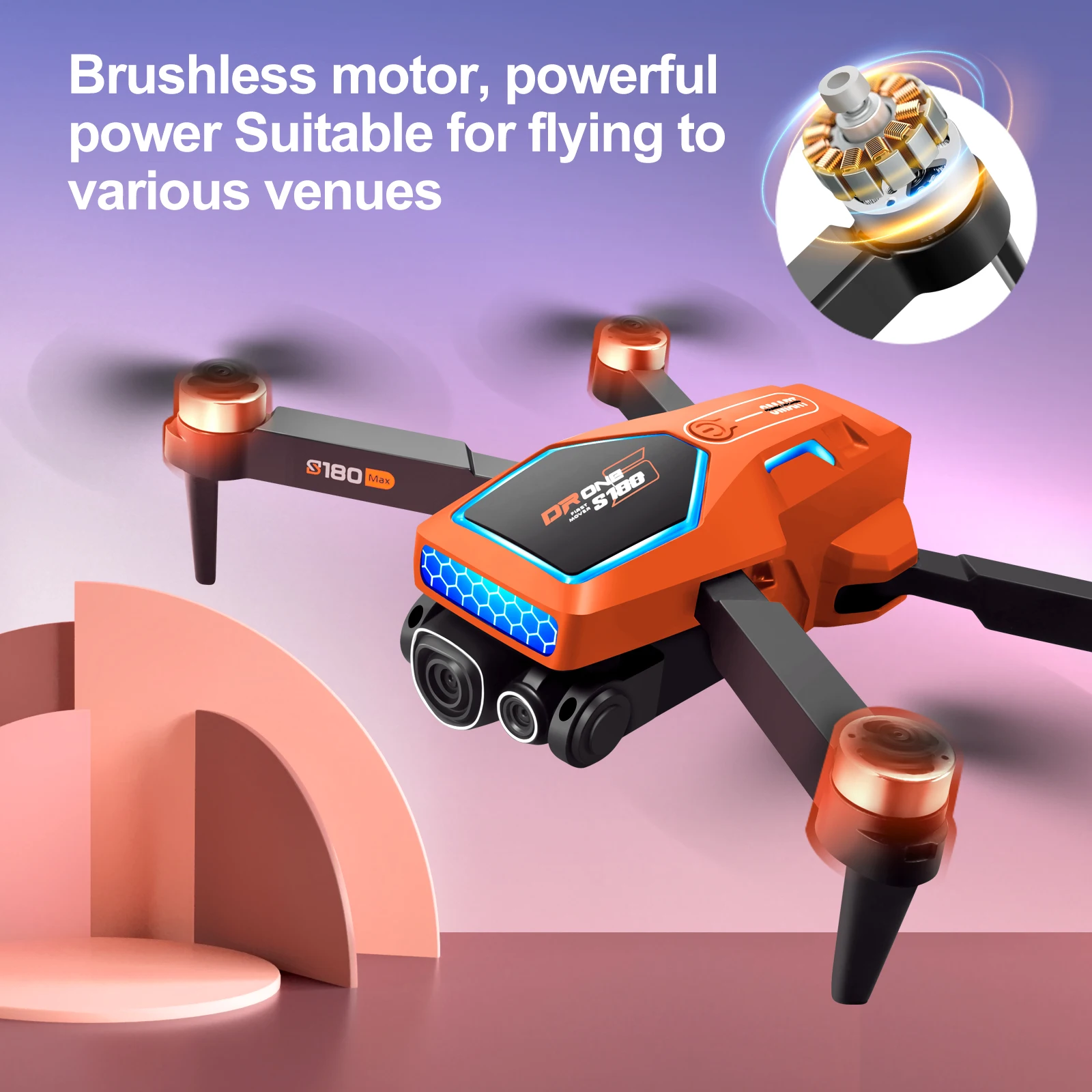 S180 RC Drone Dual Camera Obstacle Avoidance Remote Control UAV Optical Flow Positioning Aerial Photograph Quadcopter Kid Toy 2