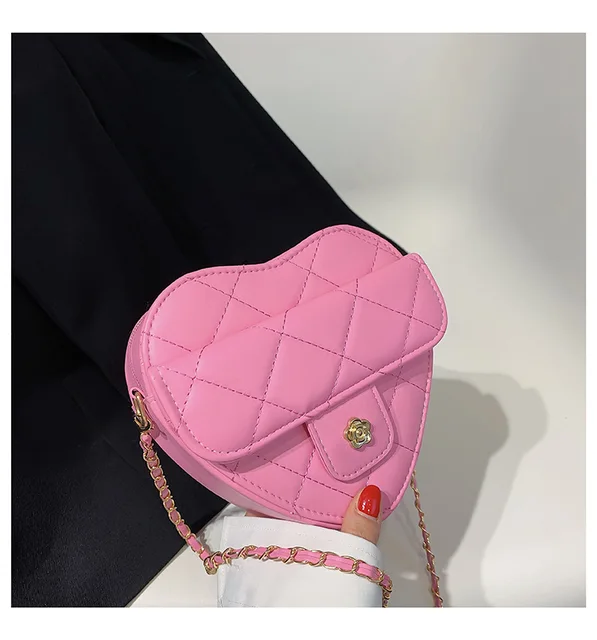 2022 Sweet Love Heart Crossbody Bags For Women Chain Fashion Brand Shoulder  Bag Designer Ladies Handbags - AliExpress