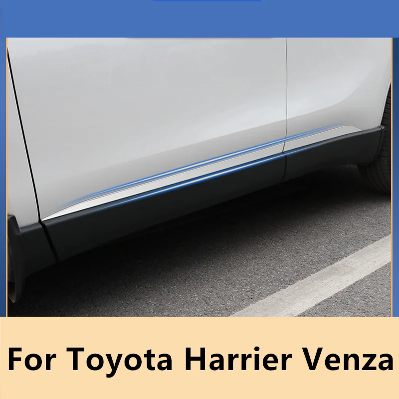 

Для Toyota Harrier Venza XU80 2020-2022 сетчатая отделочная полоса кузова бампер полоса передний и задний бампер боковые наклейки на заднюю дверь