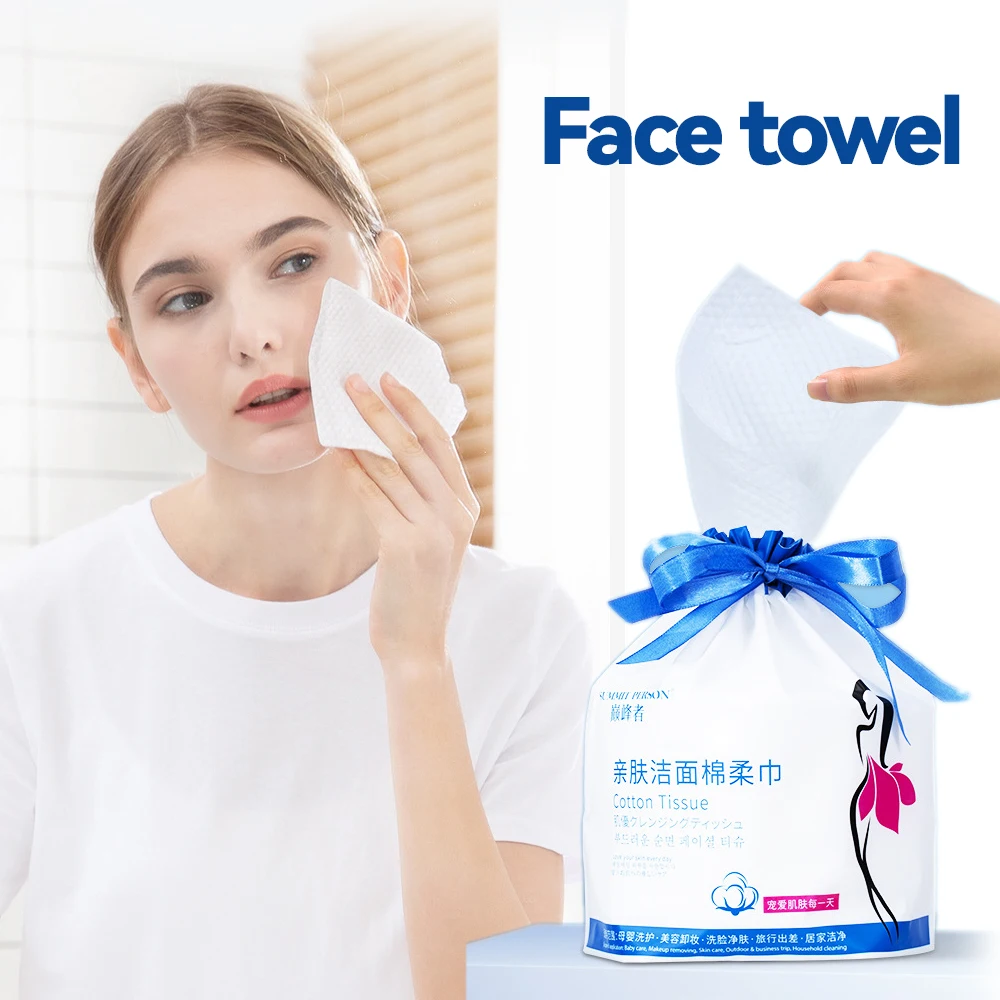 Disposable Face Towel  Makeup Cotton Pads Facial Cleansing  Towel Face Wash for Women  Face Wash 34x75cm 100% cotton plain rhombus jacquard soft absorbent home bathroom adult hand face towel wash cloth