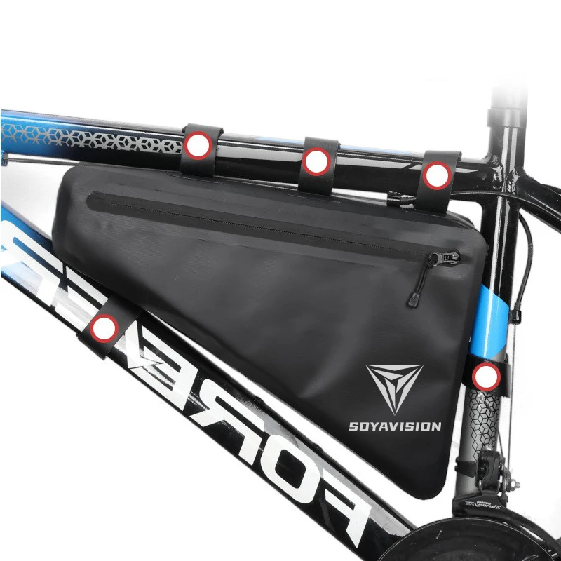 Fahrrad Dreieck Tasche Tragbare Große Kapazität Regendicht Radfahren Tasche MTB Rennrad Front Rahmen Rohr Taschen Zubehör – Detail 6