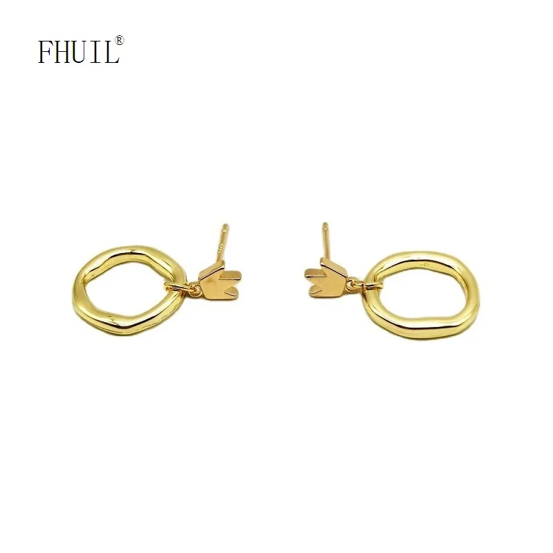 

Korean Style Hoop Earrings For Women 2023 Pendant Designer Hanging Ear Piercing Fashion Jewelry Wedding Accessories New Arrival
