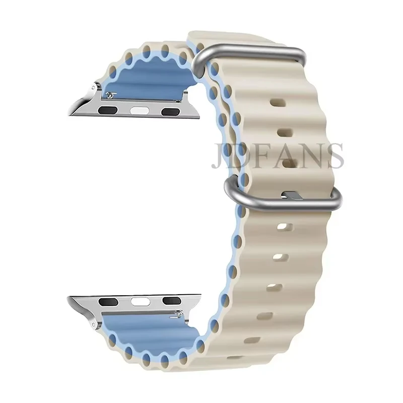 ตัวเลือกสินค้า เข็มขัดแท้ Apple Watch Ultra ยืดหยุ่น 49/44/45/41/40/38 มม.