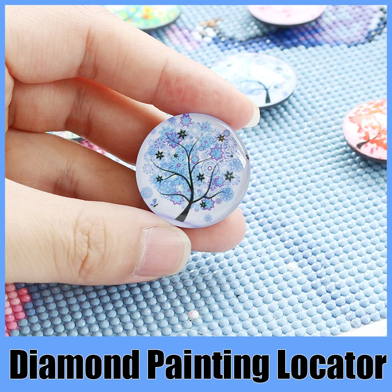 5D Diamond Painting Four Seasons Locator Magnet Holder Accessories Cover DIY Art Embroidery Fixer Tools 1pcs Random Color for HOMFUN,diamond painting accessories