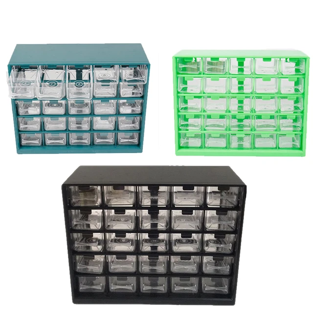 Multi-grid Drawer Type Plastic Tool Box Hardware Tool Storage Box Wall  Hanging Building Blocks Screw Parts Classification Box - AliExpress