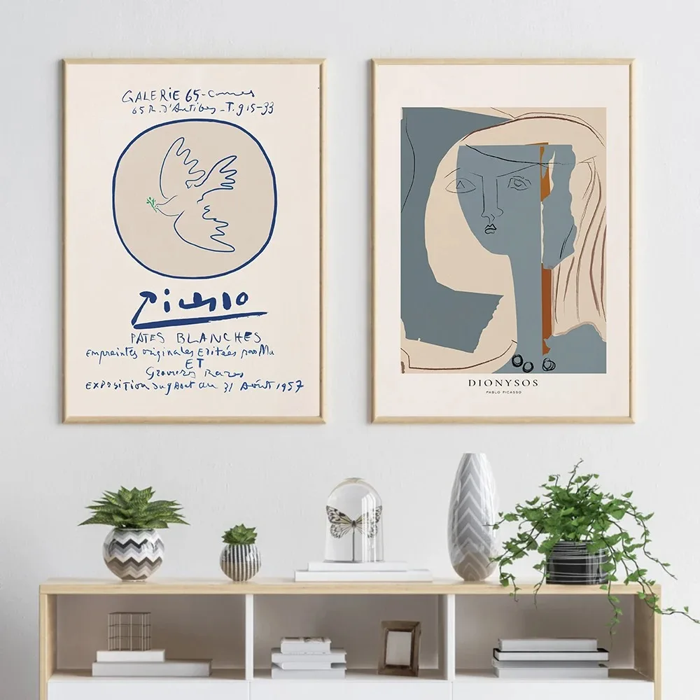 لوحة جدارية بخط بيكاسو