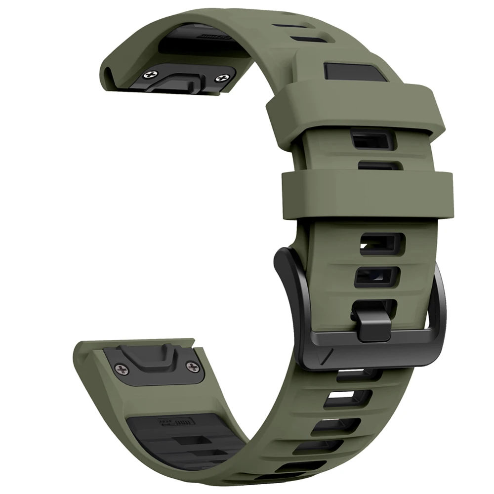 Silicone Sports Watchband - Quick Release, 2PCS, 26/22mm Strap