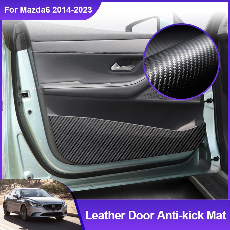 

for Mazda6 6 Atenza GJ 2014~2023 2022 2021 Car Door Sill Anti Kick Pads Protection Side Edge Film Protector Sticker Accessories