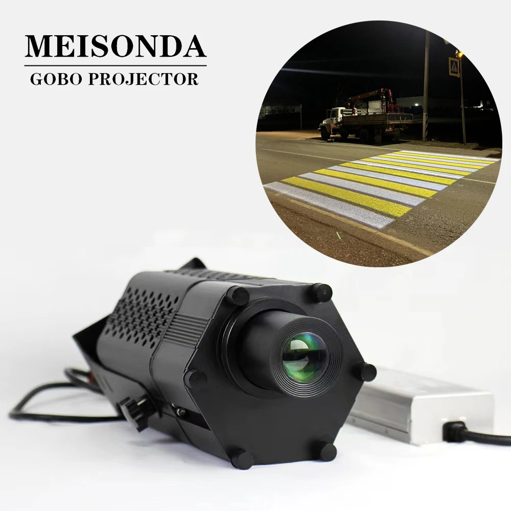 LED Ip65 Gobo 프로젝터 조명, 야외 맞춤형 로고 플로어 프로젝션 램프, 회전 CE 인증 소스 공장, 150W200W