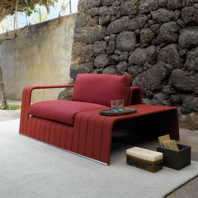 

Customized outdoor sofa, single person rattan chair, waterproof and sunscreen combination, living room, balcony, courtyard