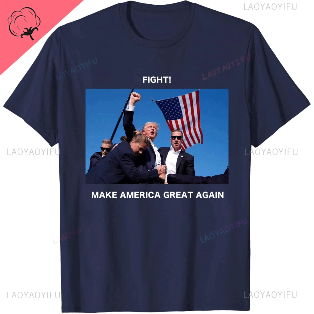 thumbnail image 1 of Trump and Cat T-Shirt Funny Trump Shirt Funny Political Tee Stranger Things Harajuk Tops Men Women Kawaii Grunge Cotton Clothes, 1 of 5