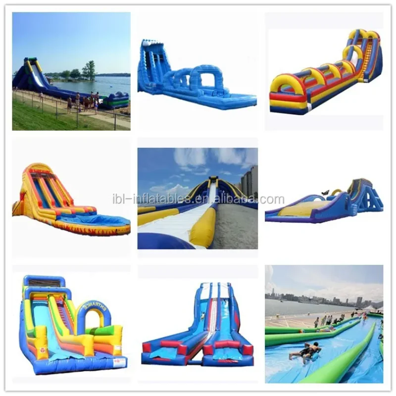 Above ground pool inflatable water slide Inflatable pool slide for home